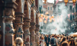 Momenti di tensione durante il Festival delle Regioni a Venezia