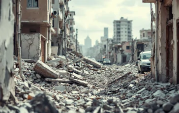 Immagine di emergenza dopo terremoto ai Campi Flegrei