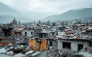 Immagine del terremoto ai Campi Flegrei con evacuazioni