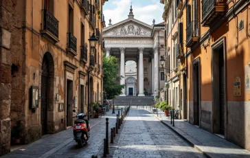 Mappa del sudest di Roma con epicentro del terremoto