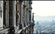 Immagine del Duomo di Milano durante una festa tragica