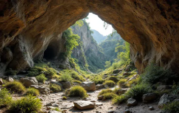 Immagine della grotta Remeron dopo l'incidente