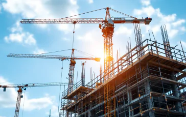 Immagine di un cantiere edile dopo un incidente mortale