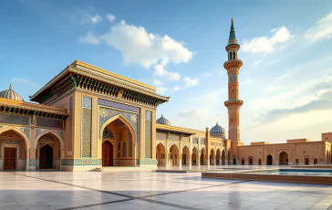 Bambini in visita a un centro islamico a Treviso