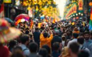 Immagine della Wish Parade a Firenze con partecipanti in festa