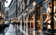 Immagine del Quadrilatero della Moda a Milano con restrizioni Ztl