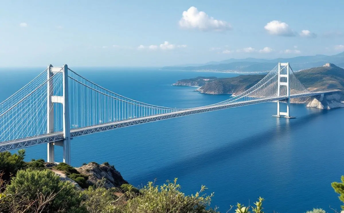 Brücke über die Straße von Messina