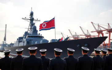 kim jong un presenta il cacciatorpediniere kang kon per potenziare la marina nordcoreana 1749801273