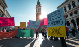 protesta contro il matrimonio di jeff bezos a venezia cosa e successo 1750934944 265x160