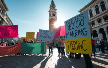 protesta contro il matrimonio di jeff bezos a venezia cosa e successo 1750934944 364x230