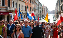 scopri la manifestazione che ha scosso venezia durante il matrimonio di bezos 1751133767 265x160