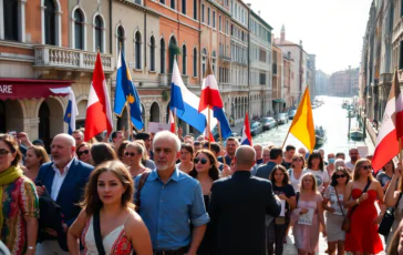 scopri la manifestazione che ha scosso venezia durante il matrimonio di bezos 1751133767 364x230