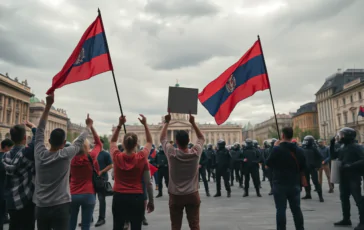 serbia in subbuglio cosa ce dietro le proteste contro il governo 1751205092 364x230