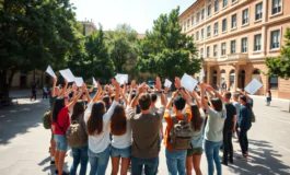 il flash mob degli studenti contro le guerre un messaggio di speranza 1752147042 265x160