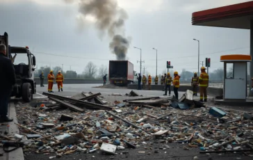 Investigação sobre a explosão de um caminhão-tanque em Roma 1752211591