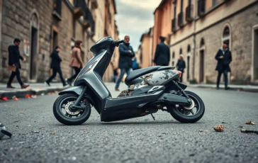 rieti furto e distruzione dello scooter di eros un atto che fa riflettere python 1753930946 364x230