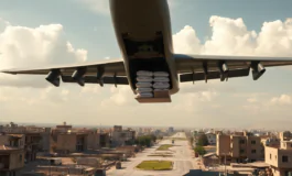aviolanci di aiuti umanitari per la popolazione di gaza python 1754077705 265x160