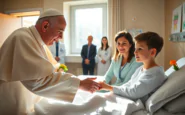 il gesto di papa leone xiv per i giovani malati in ospedale python 1754354198