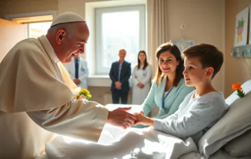 il gesto di papa leone xiv per i giovani malati in ospedale python 1754354198 364x230