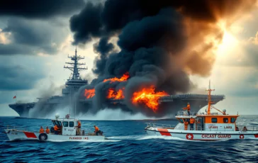 incendio sulla nave new orleans intervento della guardia costiera giapponese python 1755726423 364x230