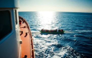 nuovo porto sicuro per la ocean viking dopo il salvataggio di 87 migranti python 1756121857