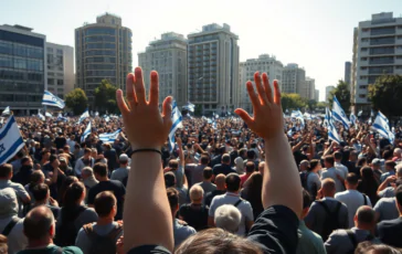 Protester i Tel Aviv och London mot kriget och för frigivningen av gisslan python 1754775061