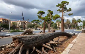 tempesta in romagna alberi caduti e controversie sui pini python 1756246677 364x230
