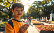 un giovane ricorda hiroshima un messaggio di pace per il parco python 1754422360