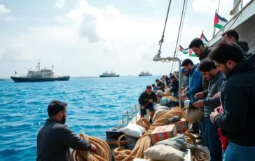 flottiglia pro palestina continua la sua missione nonostante gli attacchi python 1757613031 364x230
