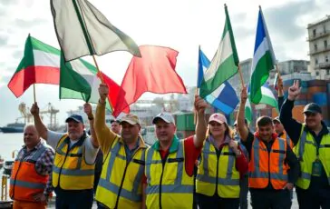 i dockers minacciano un blocco commerciale contro israele a sostegno di gaza python 1759092336 364x230