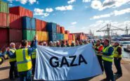 i portuali europei manifestano per la flottiglia di gaza e minacciano blocchi commerciali python 1759107390