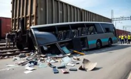incidente mortale in messico dieci vittime in scontro tra treno e autobus python 1757406338 265x160