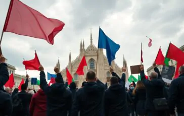 milano in fermento corteo di protesta e tensioni in piazza duomo python 1757213126 364x230