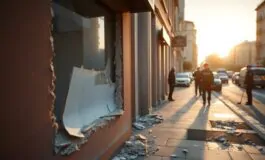 roma bomba carta esplode davanti al centro sociale la carta python 1757684245 265x160