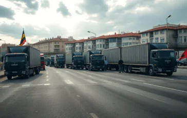 tensione in bosnia sciopero degli autotrasportatori paralizza il traffico python 1756764453 364x230