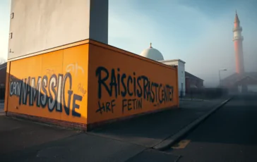 vandalismo contro moschea in essex il clima di paura cresce tra i musulmani python 1756737347 364x230