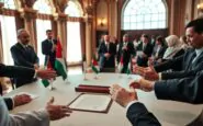 accordo di pace per gaza trump e leader mediatori siglano un intesa storica 1760378888