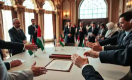 accordo di pace per gaza trump e leader mediatori siglano un intesa storica 1760378888 265x160