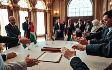accordo di pace per gaza trump e leader mediatori siglano un intesa storica 1760378888 364x230
