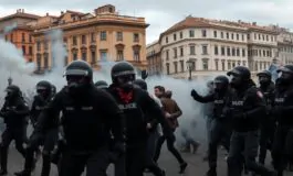 aggressioni e arresto di 262 persone durante il corteo pro pal a roma tutti i dettagli python 1759636351 265x160