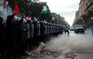 corteo pro pal a roma arrestati 262 manifestanti durante le proteste python 1759621497 364x230