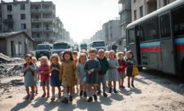 evacuazione di bambini da kramatorsk in ucraina le conseguenze degli attacchi russi 1760037353 265x160