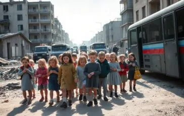 evacuazione di bambini da kramatorsk in ucraina le conseguenze degli attacchi russi 1760037353 364x230