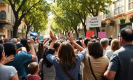 famiglie dei prigionieri israeliani festeggiano laccordo di cessate il fuoco a gaza 1760003511 265x160