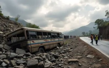 frana mortale in india 15 vittime in seguito allincidente di un autobus travolto 1759927239 364x230