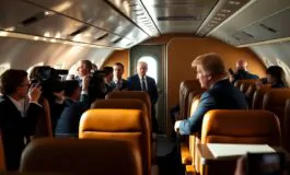il complesso rientro di trump dallasia a bordo dellair force one dietro le quinte e sfide affrontate 1761839745 265x160