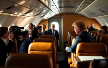 il complesso rientro di trump dallasia a bordo dellair force one dietro le quinte e sfide affrontate 1761839745 364x230