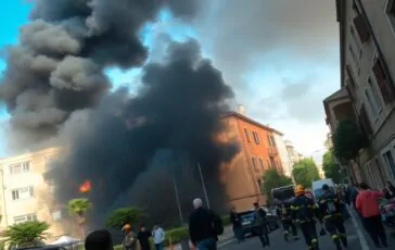 incendio a roma 300 persone evacuate in seguito a un rogo 1759834794 364x230