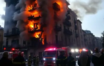 incendio in un palazzo romano un morto e decine di feriti 1761356335 364x230