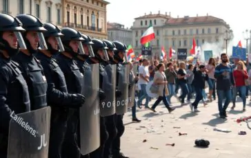 incidenti e arresti a livorno il comizio della lega sotto shock 1759901205 364x230